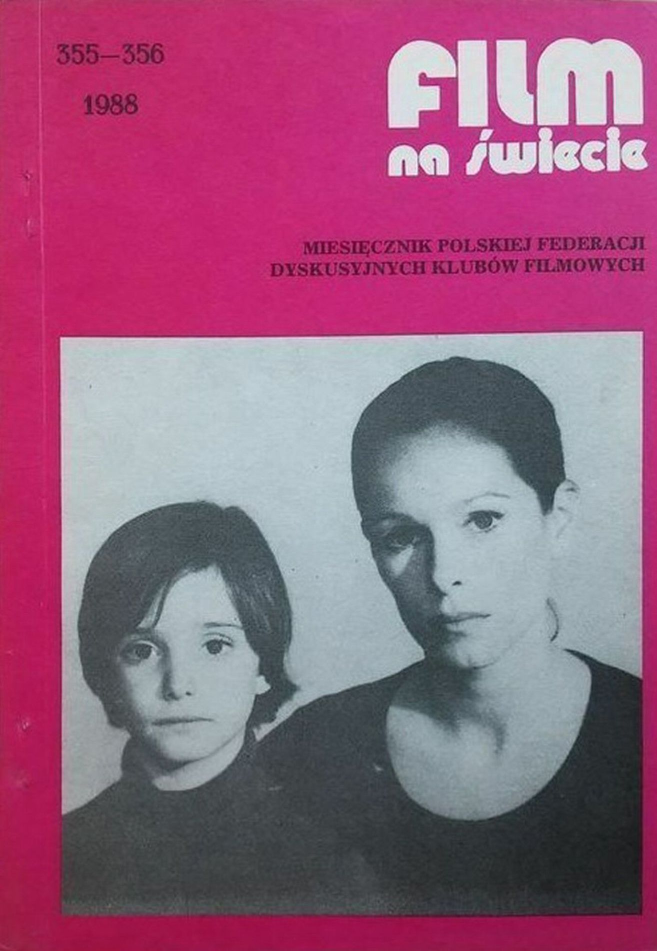 FILM NA SWIECIE magazine side cover Issue 355-356 (7-8)   1988